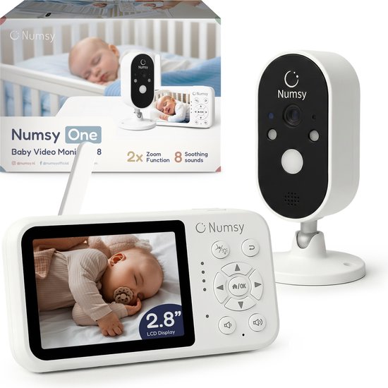 Numsy One babyfoon met camera en 2,8 inch scherm