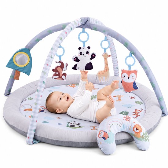 BOTC babygym met speelboog en dierenthema speelmat
