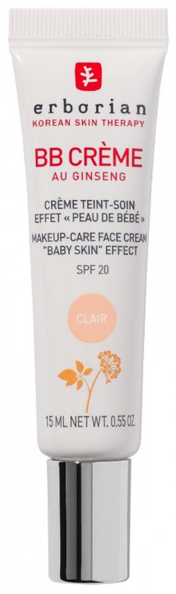 Erborian BB Cream Au Ginseng SPF20 in de tint Clair, tube van 15 ml