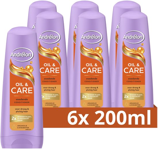 Andrélon Oil & Care Conditioner verpakking van 6 x 200 ml