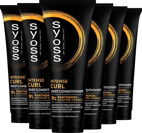 SYOSS Intense Curls Conditioner verpakking van 6 x 250 ml