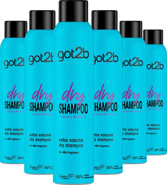 Got2b Fresh&Fabulous Droogshampoo voordeelverpakking van 6 bussen