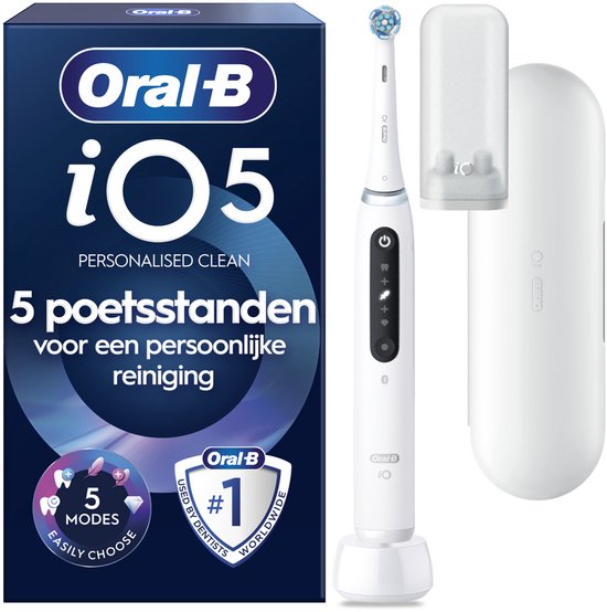 Oral-B iO 5N elektrische tandenborstel in het wit