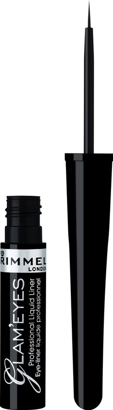 Rimmel London Glam Eyes vloeibare eyeliner met kwastje