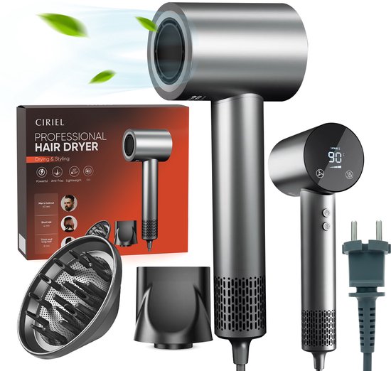 Ciriel CurlTouch Pro föhn met touchscreen bediening
