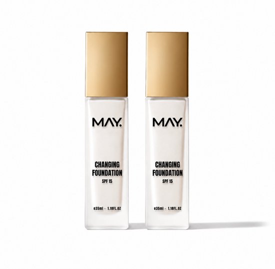 May Cosmetics 2 x Changing Foundation voordeelset van 35 ml