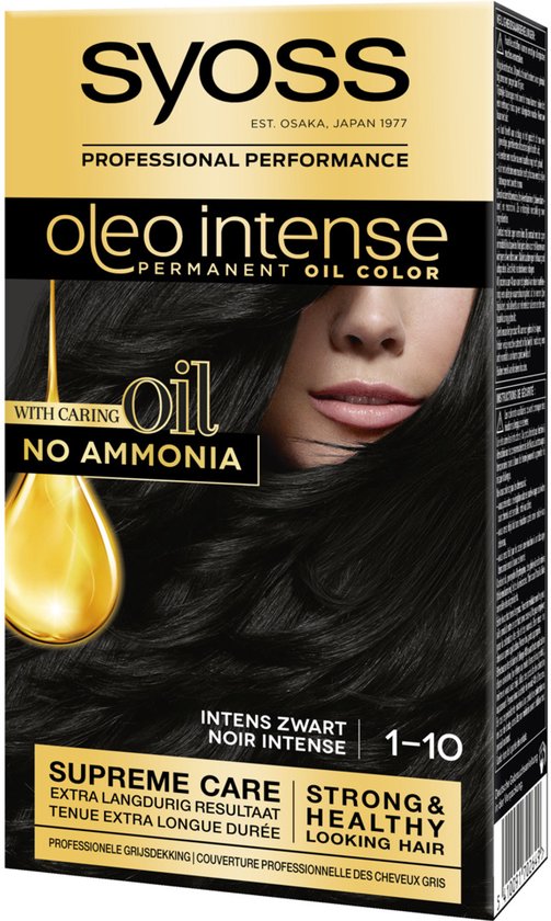 SYOSS Oleo Intense haarverf in de kleur Intens Zwart