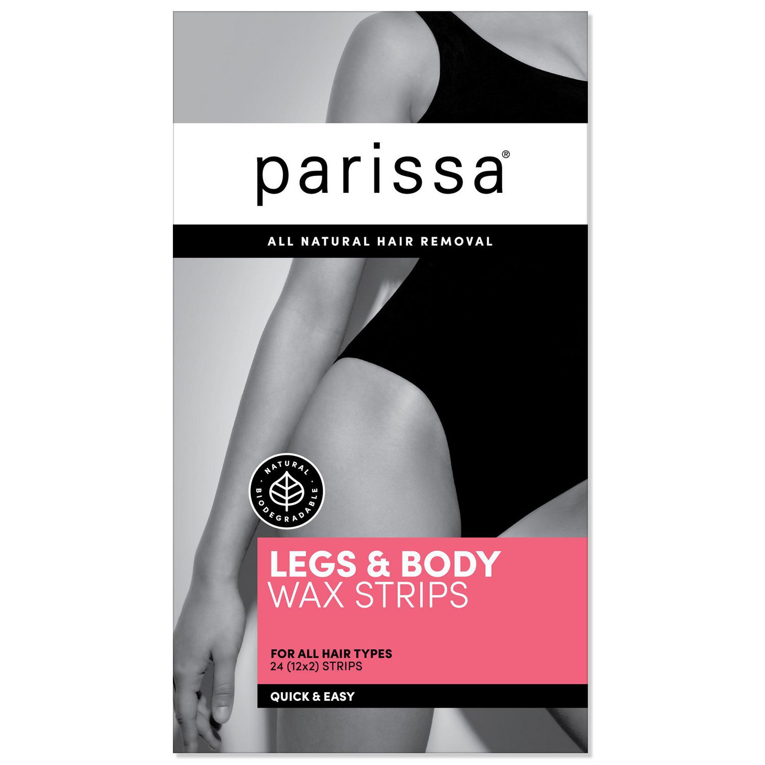 Parissa Wax Strips Legs & Body, pakje met 24 harsstrips