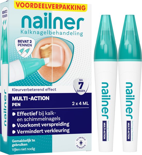 Nailner 2-in-1 kalknagelpen, twee pennen in de verpakking