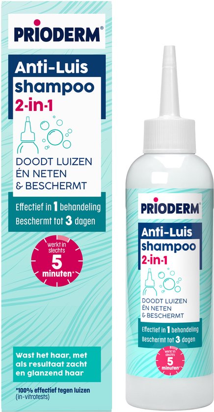 Prioderm Shampoo Plus anti-luizen shampoo met applicator