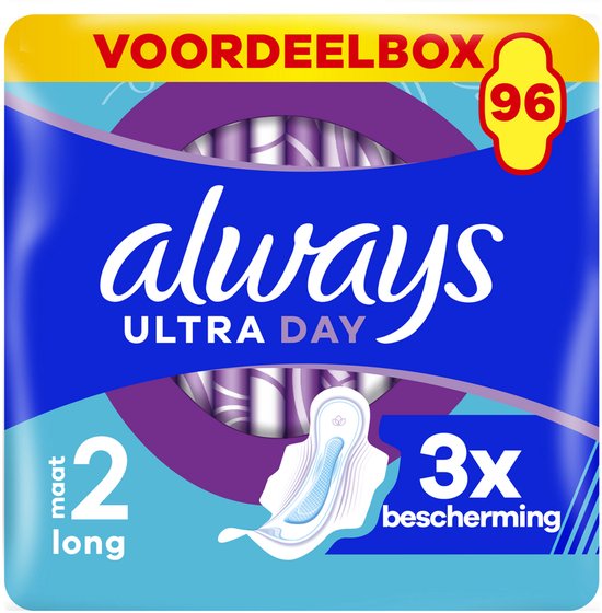 Always Ultra Long maandverband maat 2 met vleugels