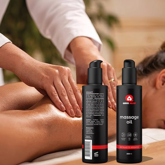 Quick Relief Massageolie Premium Body to Body van 250 ml