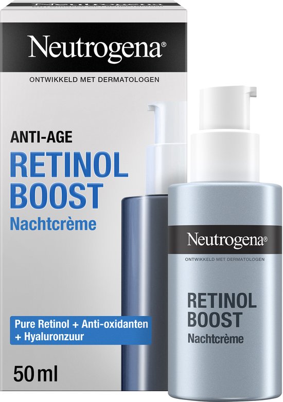 Neutrogena Retinol Boost nachtcrème in een pot van 50 ml