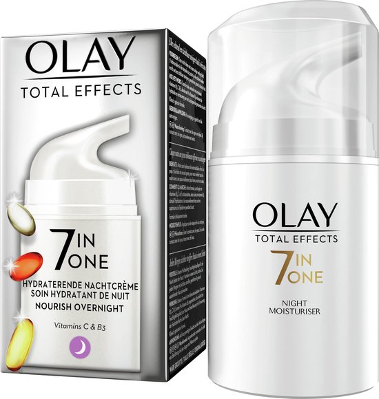Olay Total Effects 7in1 nachtcrème in een pot van 50 ml