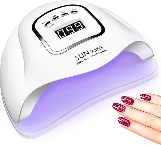 UV LED nagellamp van 150 watt met 45 leds in het wit