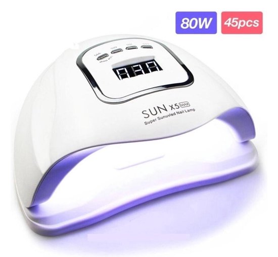 SUN X5 Max UV LED nagellamp van 80 watt met 45 leds