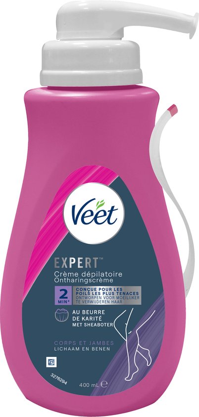 Veet ontharingscrème voor de gevoelige huid, flesje van 400ml