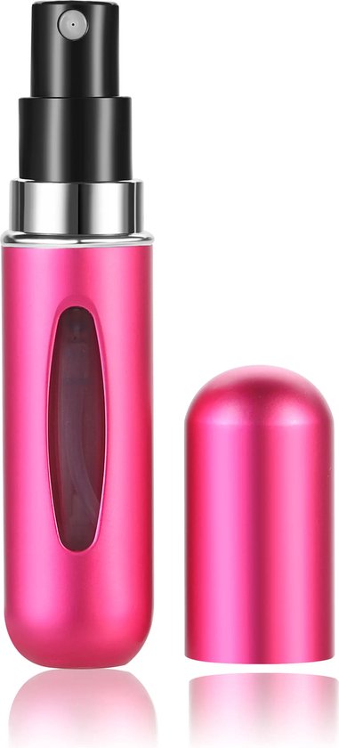CMJ navulbare parfum verstuiver in lipstickformaat, roze
