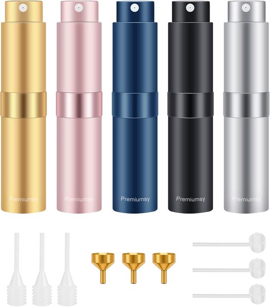 Premiumsy set van vijf navulbare parfumverstuivers