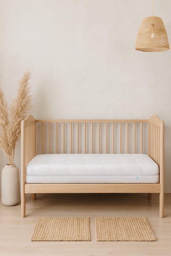 Cocoon Dreams Baby Matras Stevig 70x140 in een ledikant