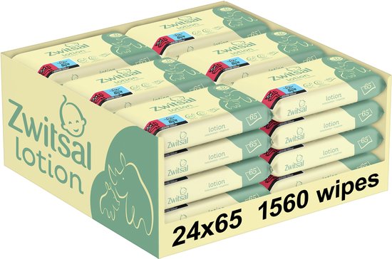 Zwitsal Billendoekjes Lotion voordeelverpakking van 24 pakken