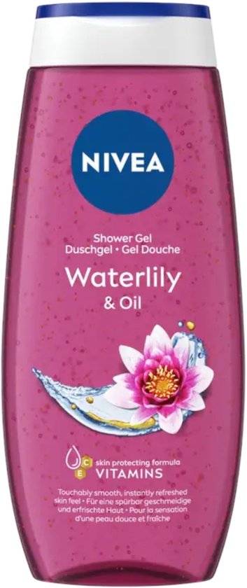 NIVEA Waterlily & Oil douchegel, fles van 250 milliliter