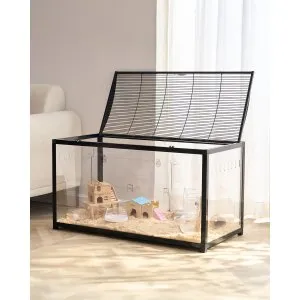 VEVOR Hamsterkooi 96x47x55 cm met doorzichtige wanden