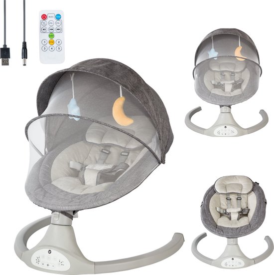 Bebies First elektrische wipstoeltje met bluetooth en speelboog