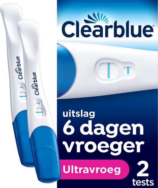 Clearblue Zwangerschapstest Ultravroeg verpakking met 2 testen