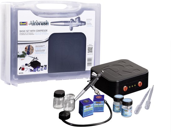 Revell airbrush basic set met compressor voor beginners