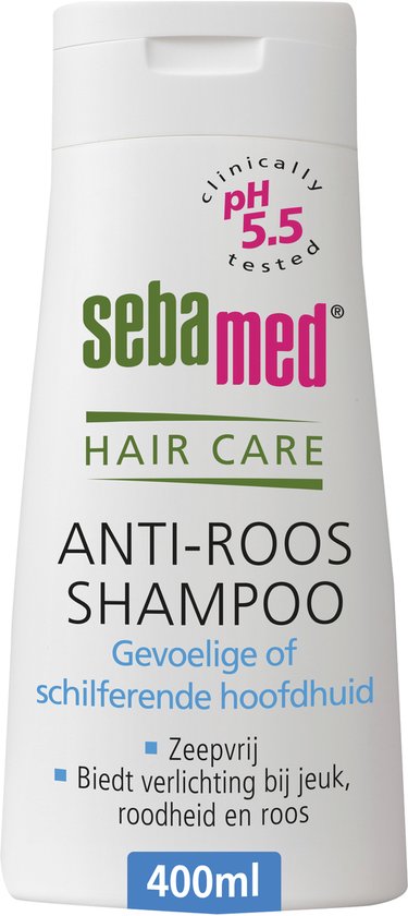 Sebamed Anti-Roos Shampoo, zeepvrij en pH-huidneutraal, 400 ml