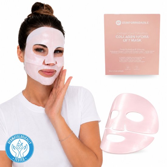 Comformidable Collageen Masker Hydra Lift, verpakking van 4 stuks