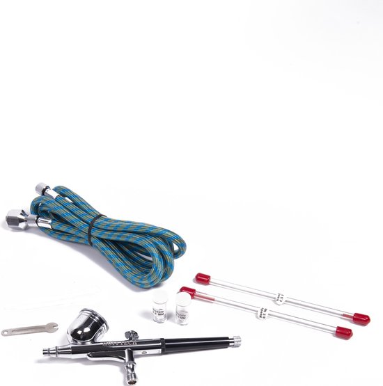 Hofftech airbrush set compleet met luchtslang