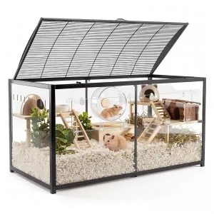 VEVOR Knaagdierkooi 120x60x64,5 cm met toegang boven- en voorkant