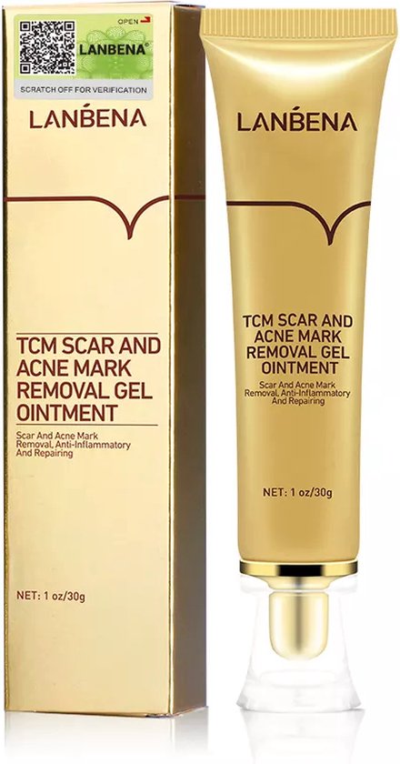 Lanbena littekencrème tegen littekens, acné en striae, tube van 30 ml