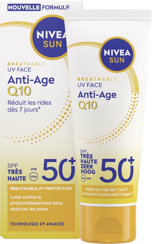 NIVEA SUN UV Face Anti-Age Q10 SPF 50 zonnebrand gezicht