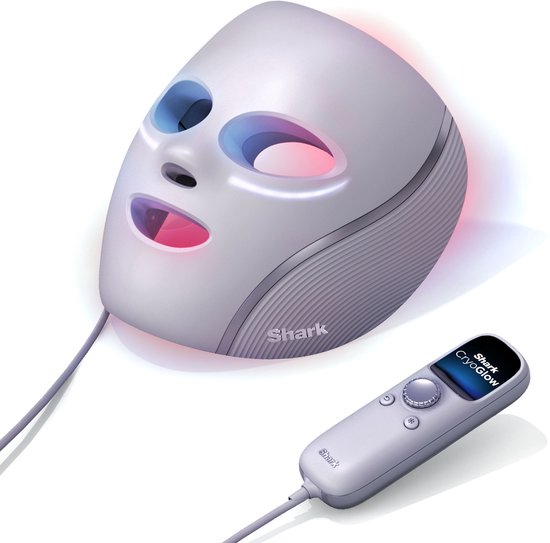 Shark CryoGlow LED-gezichtsmasker met koelfunctie voor onder de ogen