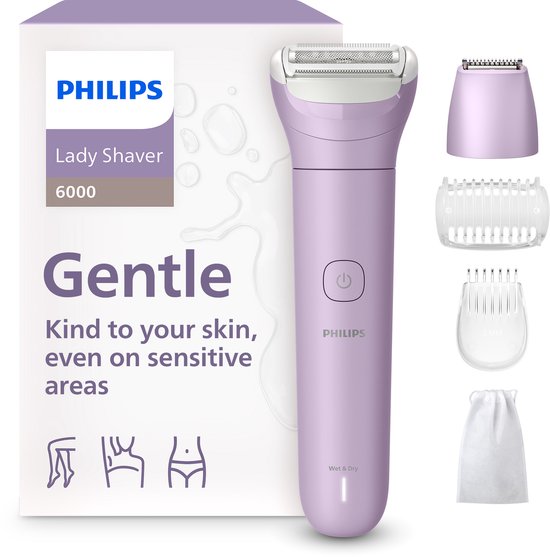 Philips Lady Shaver 6000 Series ladyshave in paars