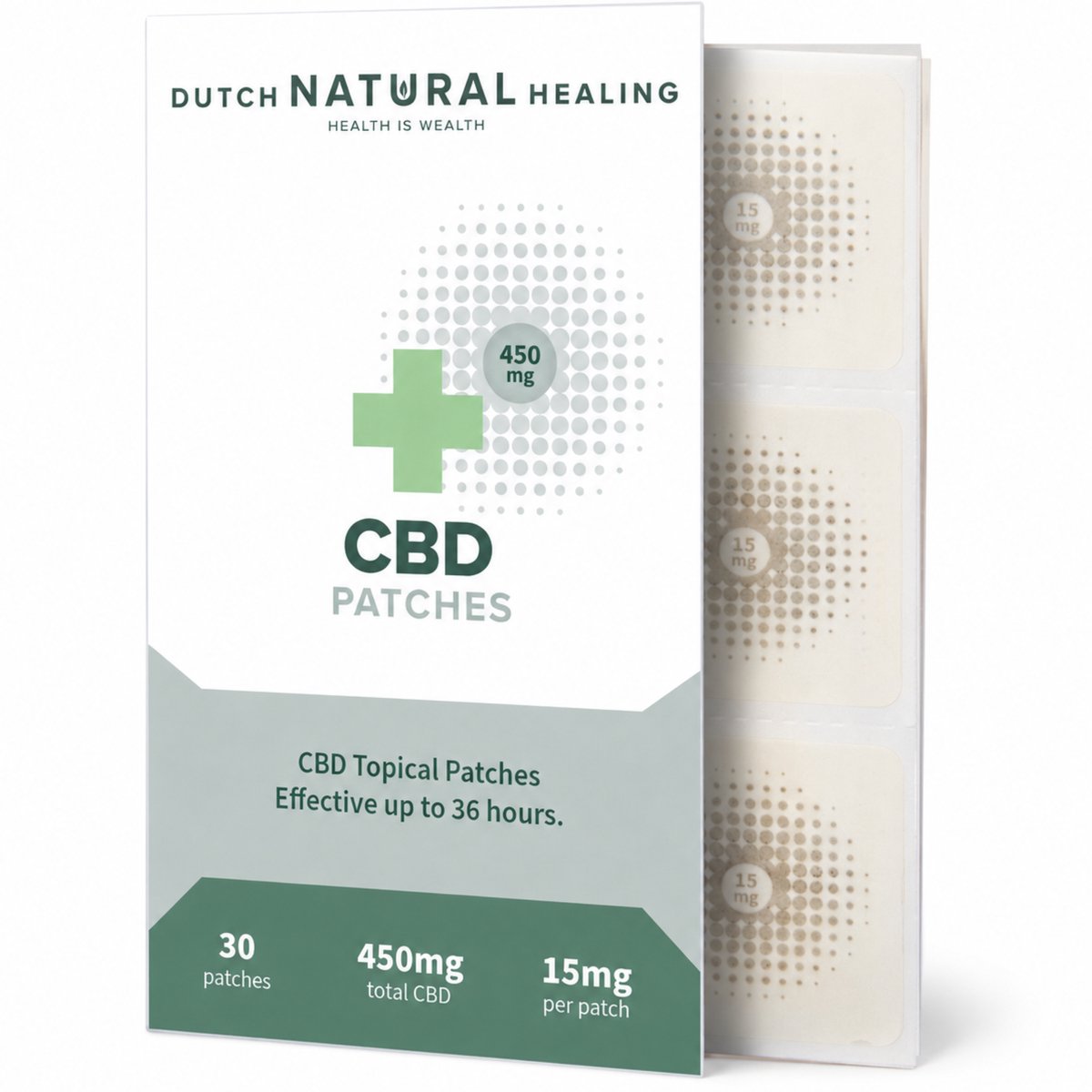 Dutch Naturals CBD pleisters, doos met 30 stuks