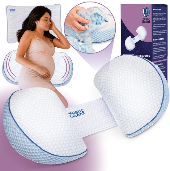 The Night Guard Ease Body Pillow met traagschuimvulling en verstelbare band