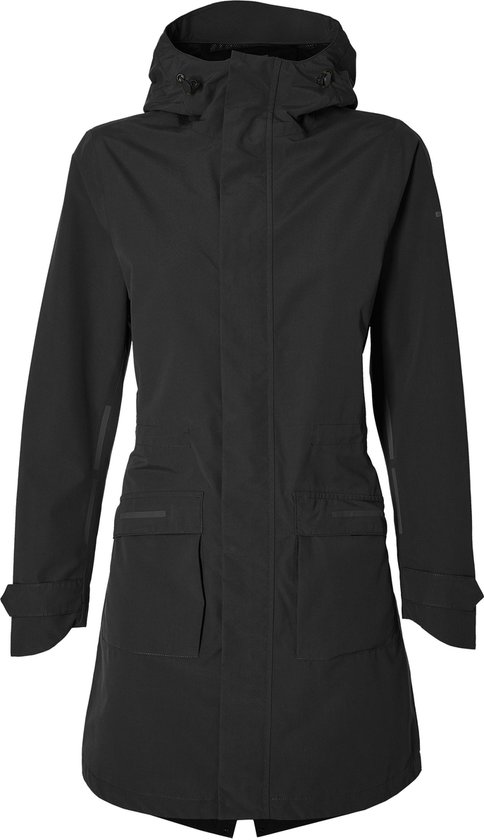 Basil Mosse parka regenjas voor dames in het zwart