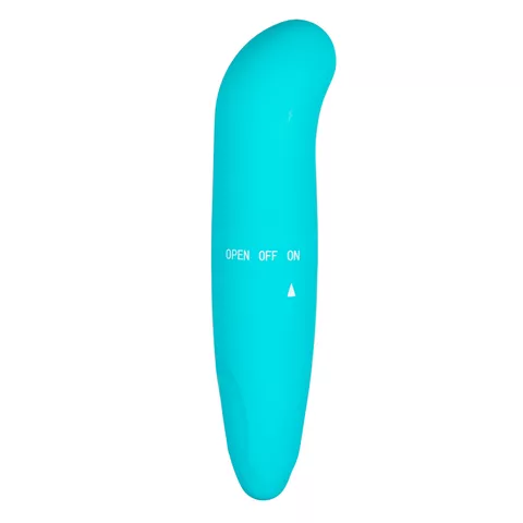 Mini G-vibe G-spot vibrator in turquoise