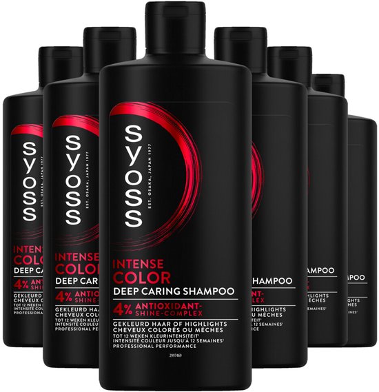 SYOSS Color Shampoo voordeelverpakking van 6x440 ml