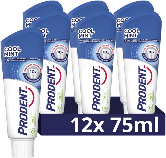 Prodent Cool Mint tandpasta voordeelverpakking van 12 tubes