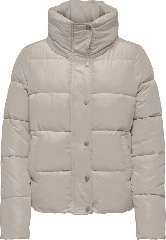 ONLY New Cool Puffer winterjas in de kleur moonbeam, puffer-trend 2026