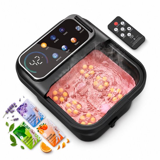 Zenergy automatisch voetenbad met bubbels en drie zakjes badzout