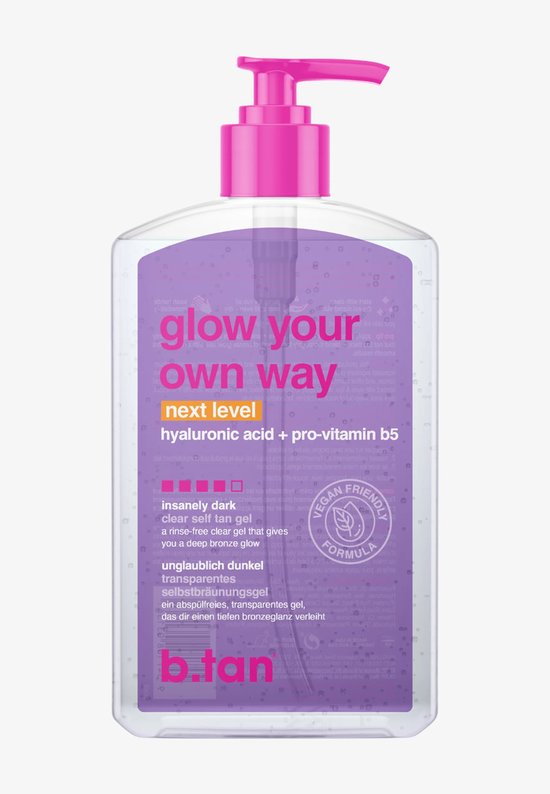 B.tan Glow Your Own Way Next Level zelfbruiningsgel van 473 ml