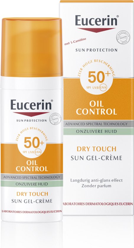 Eucerin Sun Oil Control gel-crème SPF 50+ tegen een vette huid
